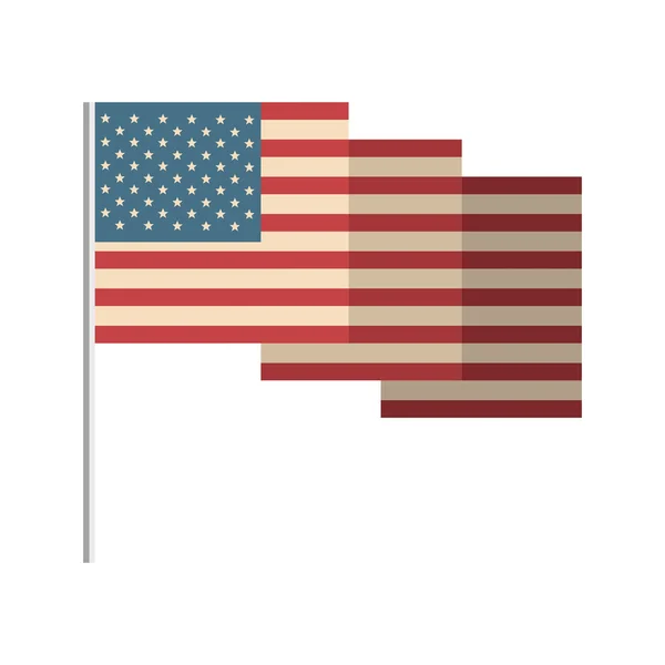ΗΠΑ σύμβολο σημαία — Διανυσματικό Αρχείο