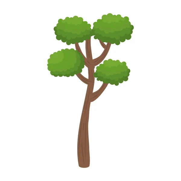 Árbol alto verde — Vector de stock