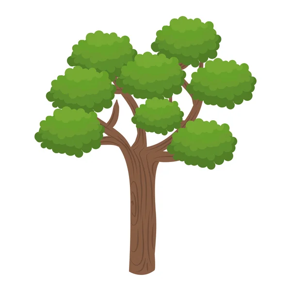 Grüner hoher Baum — Stockvektor