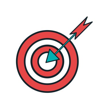 Kırmızı ok hedefle
