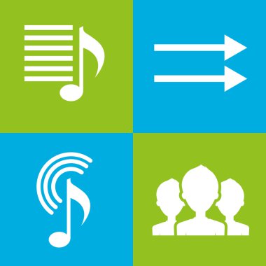 müzik eğlence poster klasik