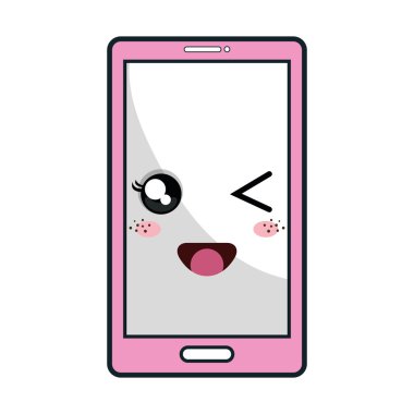 Kawaii karikatür smartphone