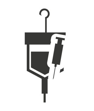 torba kan bağış izole simgesi