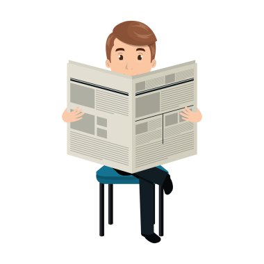 avatar adam bir gazete okuyor