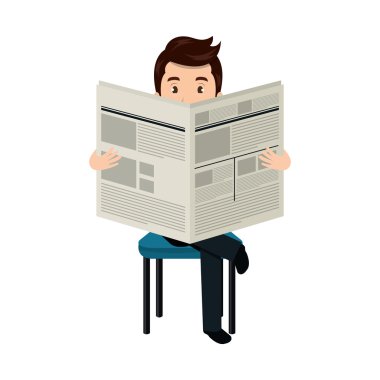 avatar adam bir gazete okuyor