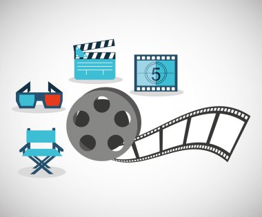 sinema eğlence düz simgesi