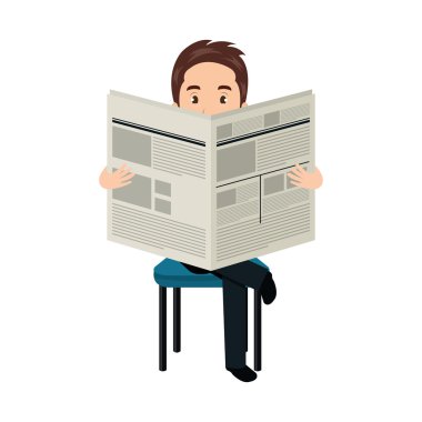 avatar adam bir gazete okuyor