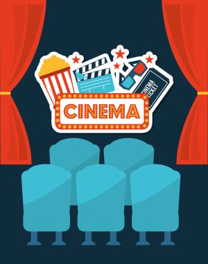 sinema eğlence düz simgesi