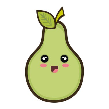 Kawaii karikatür armut