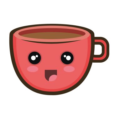 Kawaii karikatür kahve Kupası