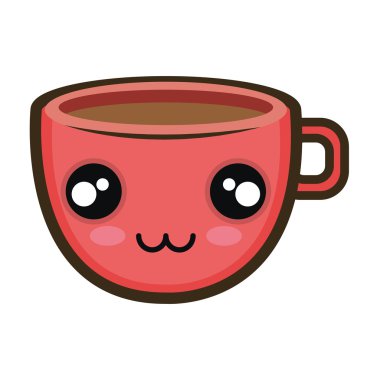Kawaii karikatür kahve Kupası