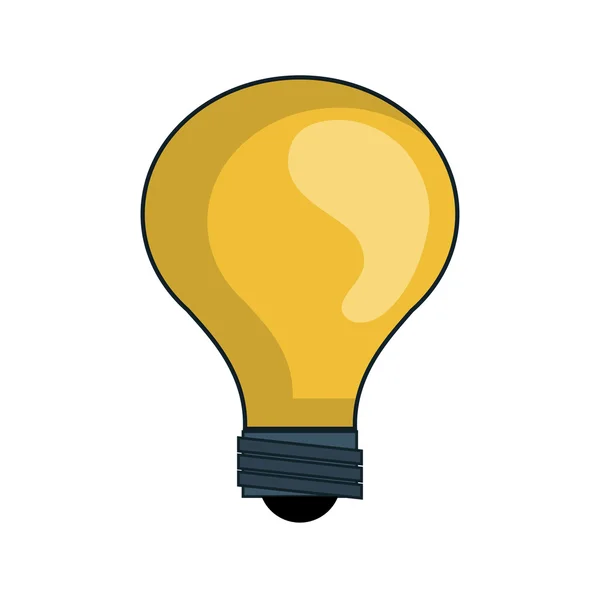 Ampoule jaune — Image vectorielle