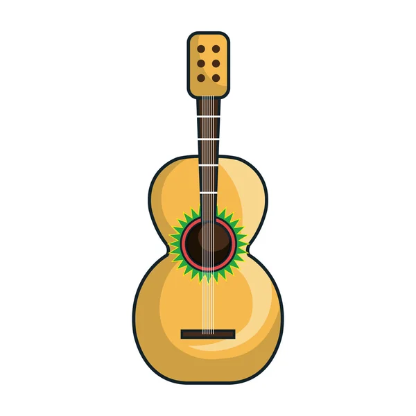 Instrumento de guitarra musical —  Vetores de Stock