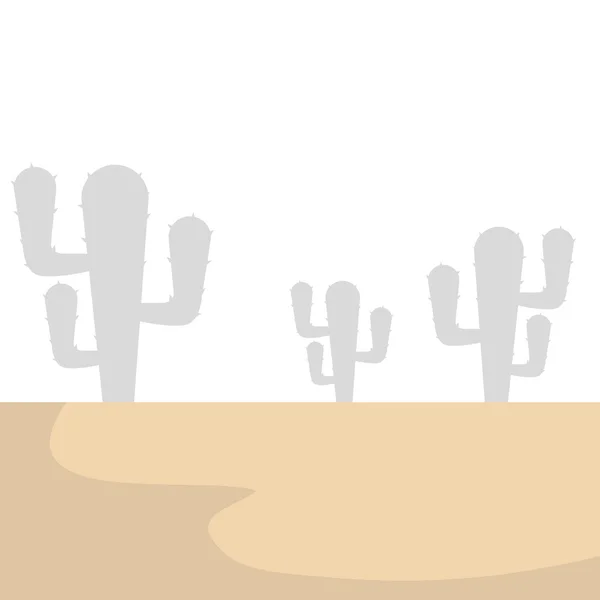 Desert landscape background — Stock Vector