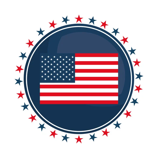 USA zászló-szimbólum — Stock Vector