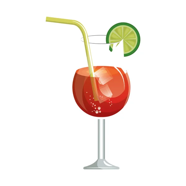 Cocktail drank drinken — Stockvector