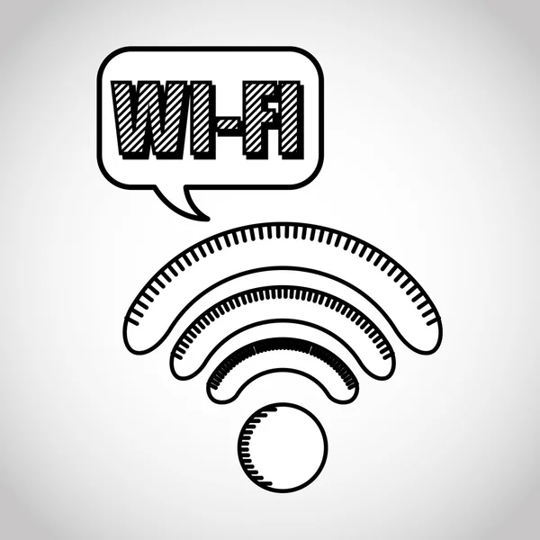 WiFi bağlantı sinyali simgeleri — Stok Vektör