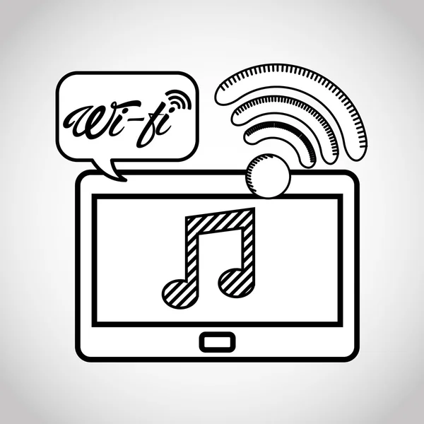 Icônes de signal de connexion wifi — Image vectorielle