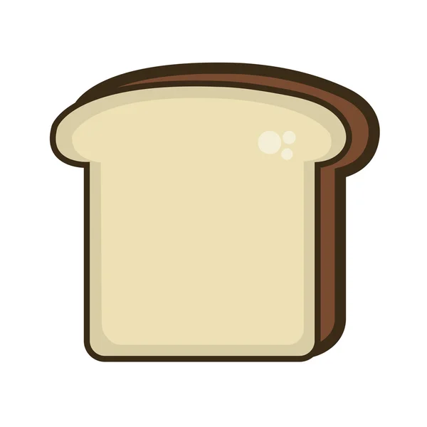 Ломтик свежего хлеба — стоковый вектор