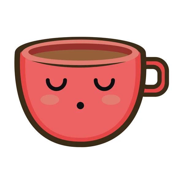 Kawaii kreskówka coffee cup — Wektor stockowy