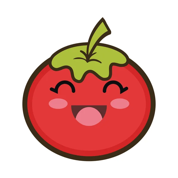 Červená rajčatová zelenina — Stockový vektor
