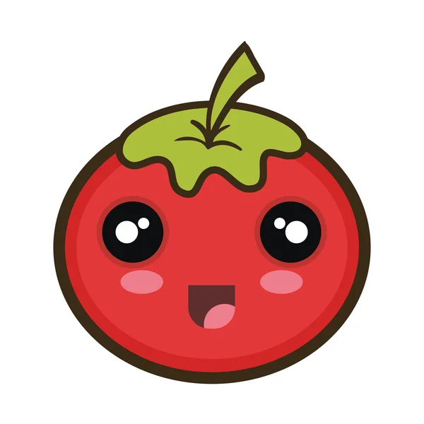 Rode tomatengroente — Stockvector