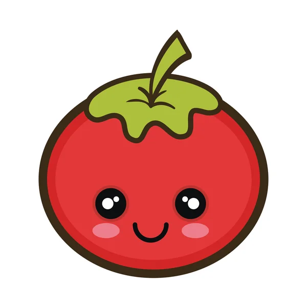 Červená rajčatová zelenina — Stockový vektor