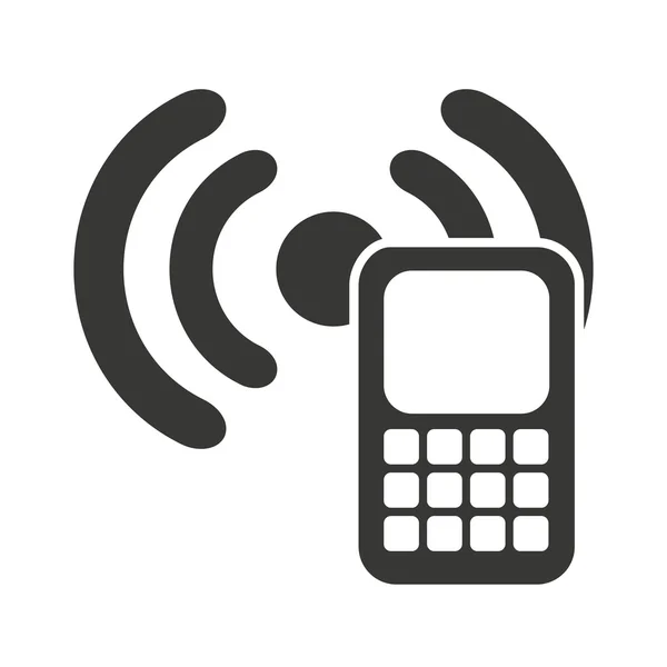 Signál wifi vlny s ikonou — Stockový vektor