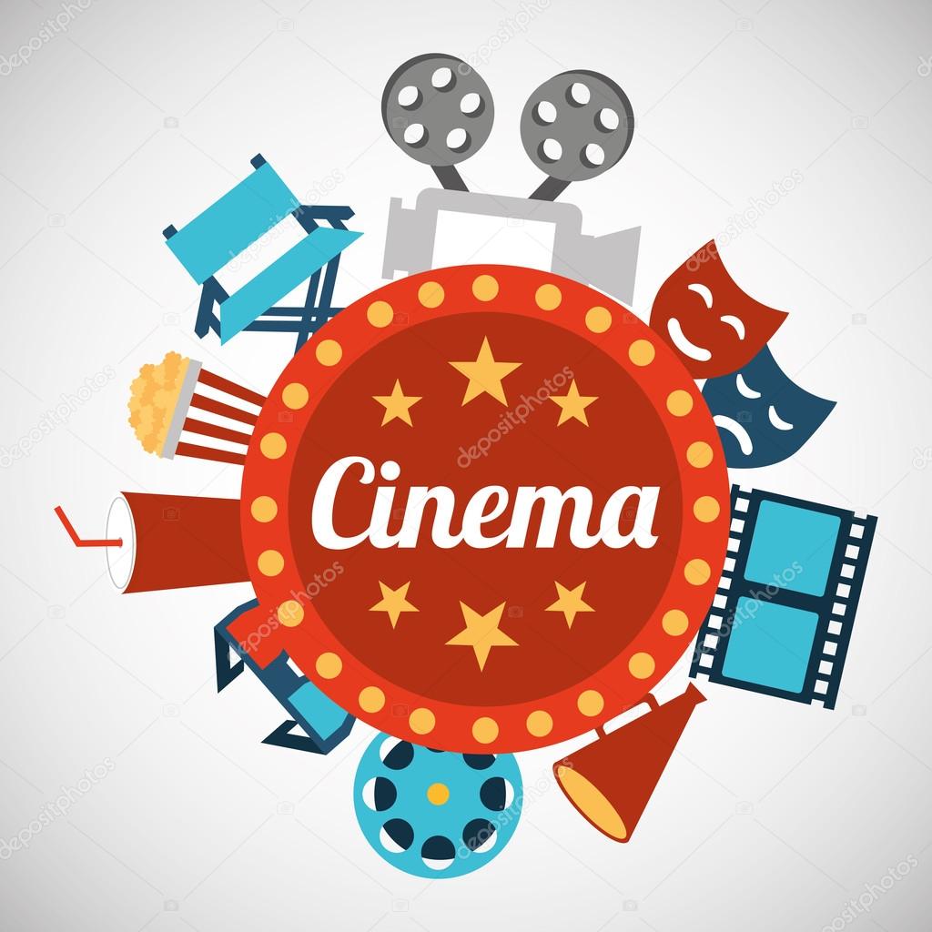 cinema entertainment flat icon