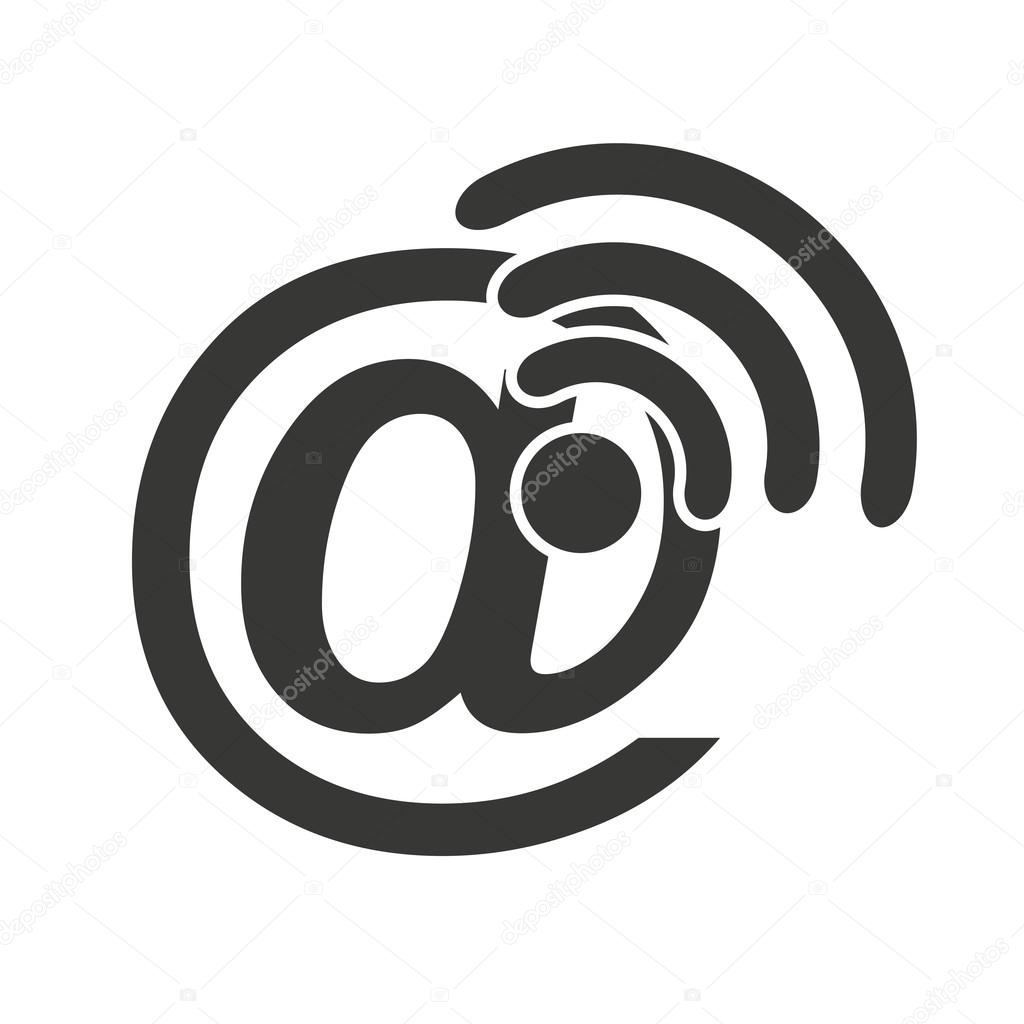 wifi waves signal with icon stock vector yupiramos 122949932