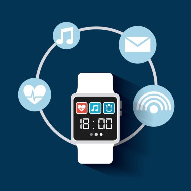 smartwatch giyilebilir teknoloji simgeleri