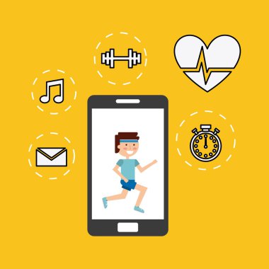 Smartphone giyilebilir teknoloji simgeleri