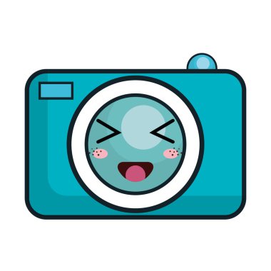 Kawaii karikatür fotoğraf kamera