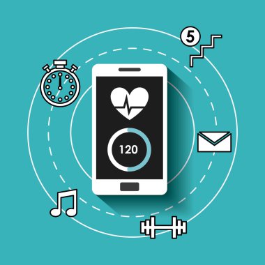 Smartphone giyilebilir teknoloji simgeleri