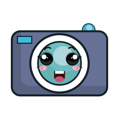 Kawaii karikatür fotoğraf kamera