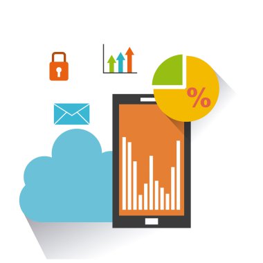 yararlı için smartphone izometrik simgesi