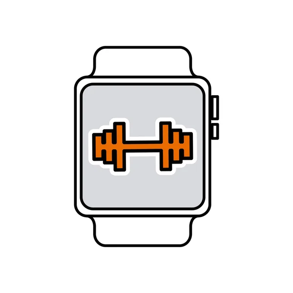 Usefull app for smartwatch — Stock Vector