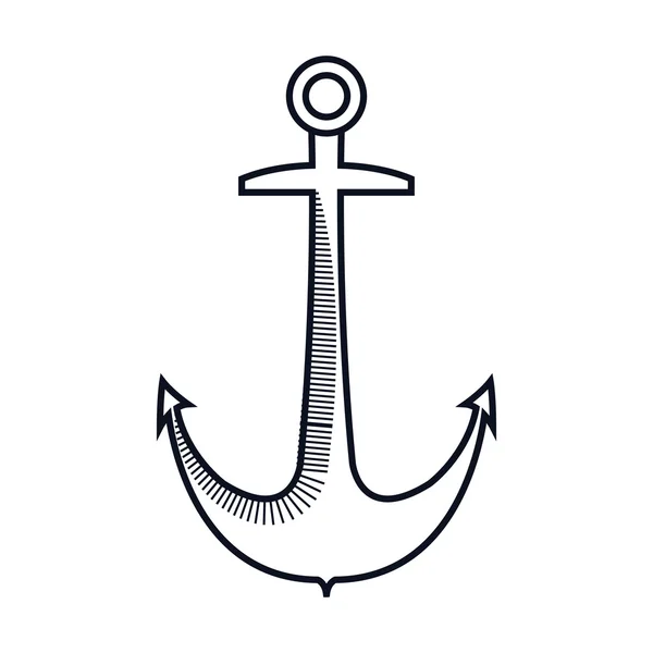Anchor marine symbol — Stock vektor