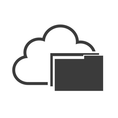 bulut bilgi işlem veri merkezi izole simgesi