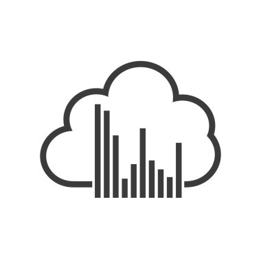 bulut bilgi işlem veri merkezi izole simgesi