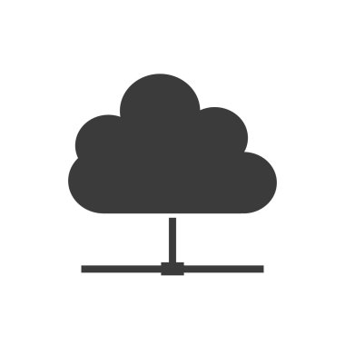 bulut bilgi işlem veri merkezi izole simgesi