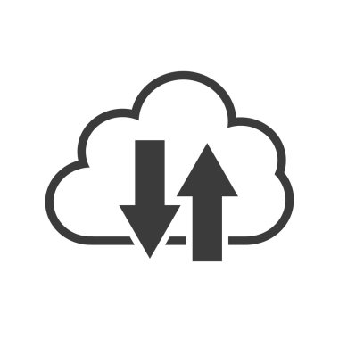 bulut bilgi işlem veri merkezi izole simgesi