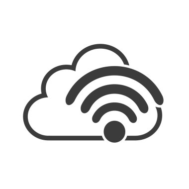 bulut bilgi işlem veri merkezi izole simgesi