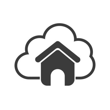 bulut bilgi işlem veri merkezi izole simgesi