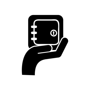 eller iş simgesi ile insan