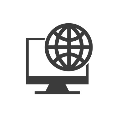 bilgisayar ekranının seo simgesiyle