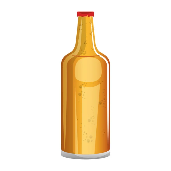 Skleněná láhev piva — Stockový vektor