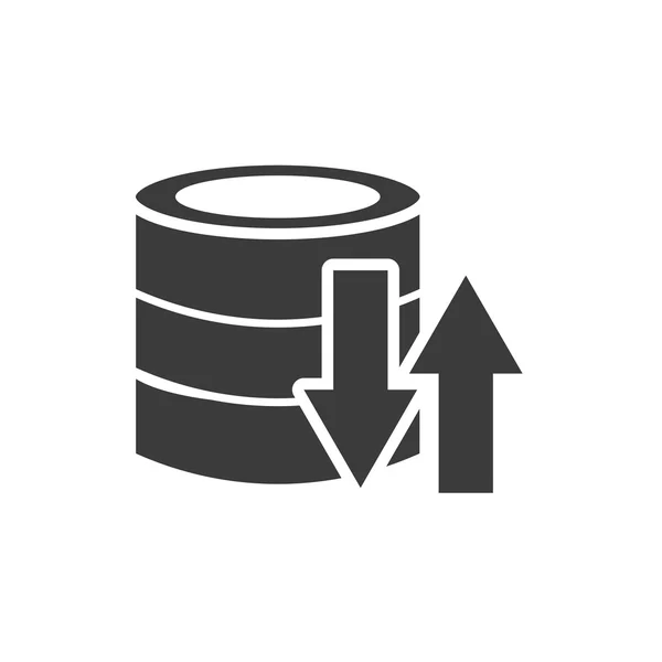 Centro de almacenamiento de datos icono aislado — Vector de stock