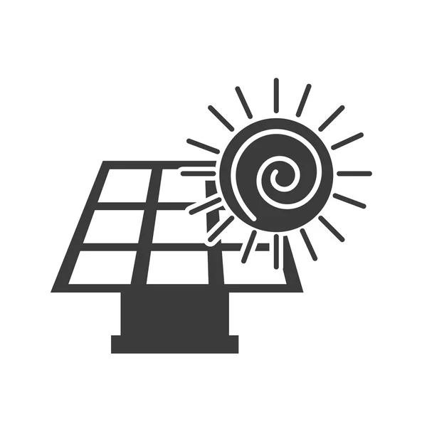 太阳能电池板与图标 — 图库矢量图片