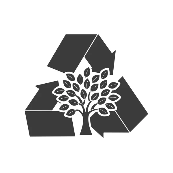 화살표 재활용 생태 아이콘 기호 — 스톡 벡터